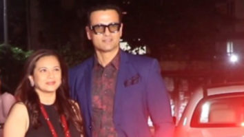 Spotted Rohit Roy with his wife