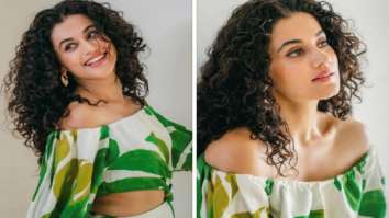 Taapsee Pannu doubles up on her glam in Rs. 18K tropical knot midi dress for Do Baara promotions