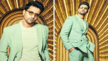 Vicky Kaushal is making us go weak in the knees in pastel green blazer and & trousers as he is all set to grace Koffee with Karan season 7