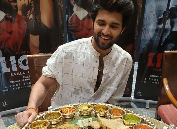Vijay Deverakonda enjoys an authentic Gujarati Thali during Liger promotions and the happiness on his face is priceless