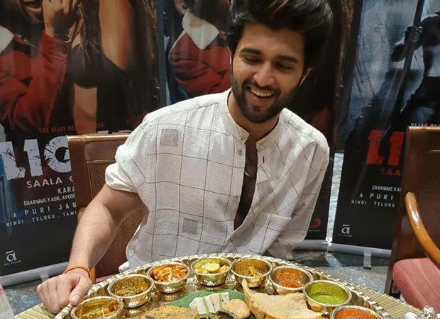 Vijay Deverakonda enjoys an authentic Gujarati Thali during Liger's promotions and the happiness on his face is priceless