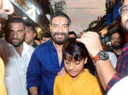 Ajay Devgn seeks blessing from Laal Baug cha Raja with son Yug