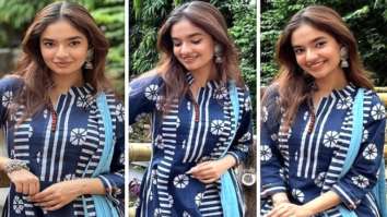 Anushka Sen is keeping it desi in blue anarkali worth Rs. 4900 in her latest pictures