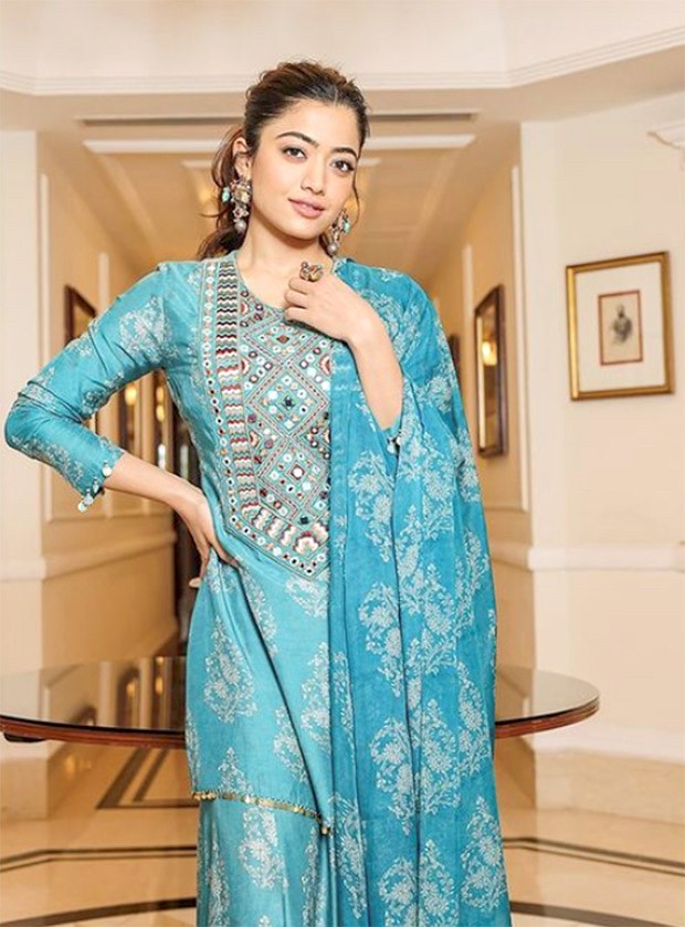 Fashion Faceoff: Rashmika Mandanna or Tamannaah, who wore this elegant blue sharara set by Label Anushree better? 