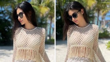 Mouni Roy stuns in white lace co-ord set worth Rs. 21K as she shares sun-kissed photos from Maldives