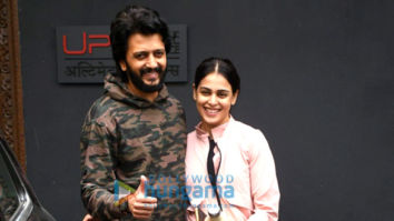 Photos: Riteish Deshmukh and Genelia D’Souza spotted outside gym in Bandra