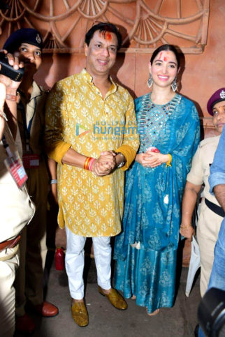 Photos: Tamannaah Bhatia and Madhur Bhandarkar snapped at Lalbaugcha