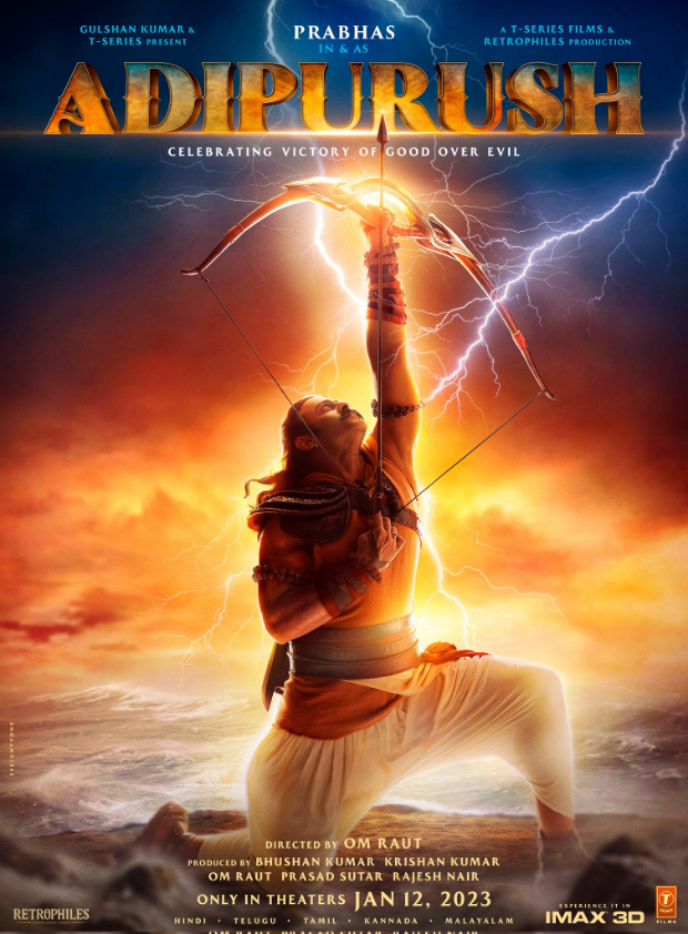 Prabhas Releases First Teaser Poster As He Plays Lord Ram In Ramayana Adipurush See Photo