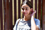 Ananya Panday clicked outside her yoga classes