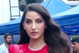 Nora Fatehi flaunts her perfectly curved body in red outfit