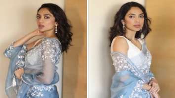 Sobhita Dhulipala looks elegant in this beautiful ice blue saree worth Rs. 45K; check out this look for PS1 promotions