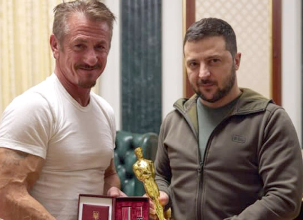 Sean Penn hands his Oscar trophy to Ukrainian President Volodymyr Zelenskyy – "If I know this is here with you, then I'll feel better and strong enough for the fights" : Bollywood News - Vimarsana News